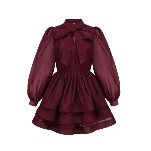 Miss Rosier Elodie tiered flared mini dress