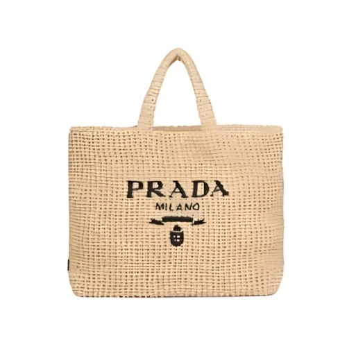 PRADA Raffia Tote Bag