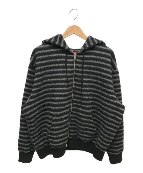 supreme Brushed Zip Up Hooded Sweatshirt