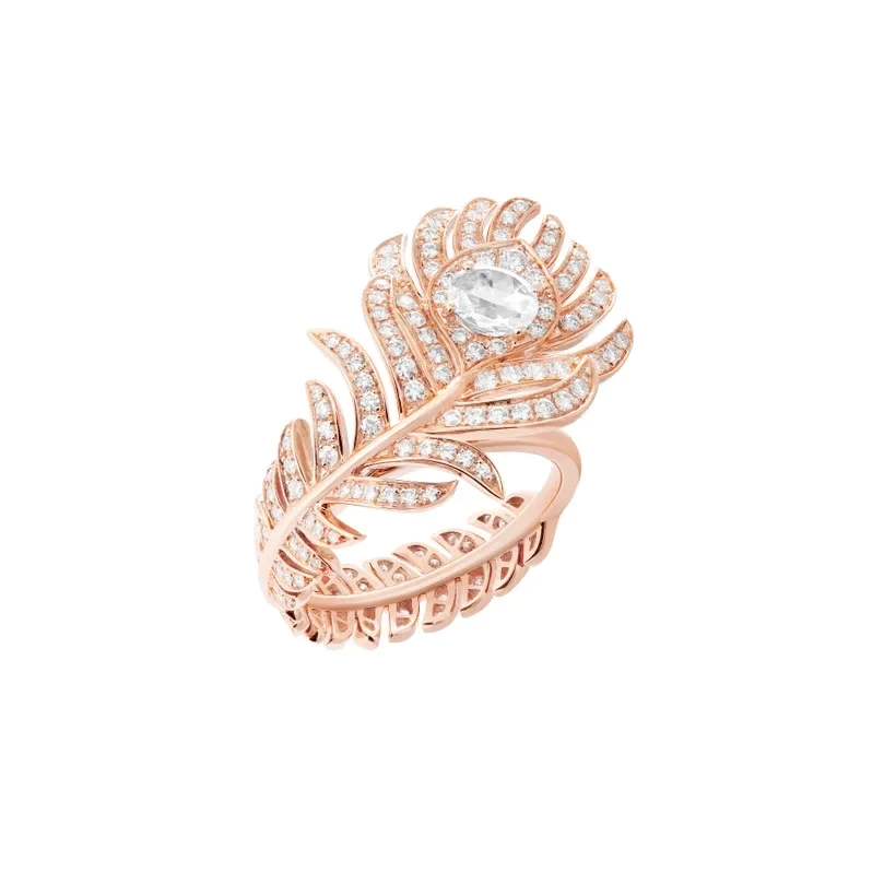 BOUCHERON PLUME DE PAON プリュム ドゥ パオン リング スモール