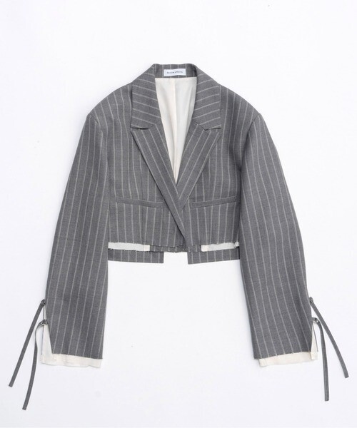 MAISON SPECIAL Multi Fabric Short Jacket