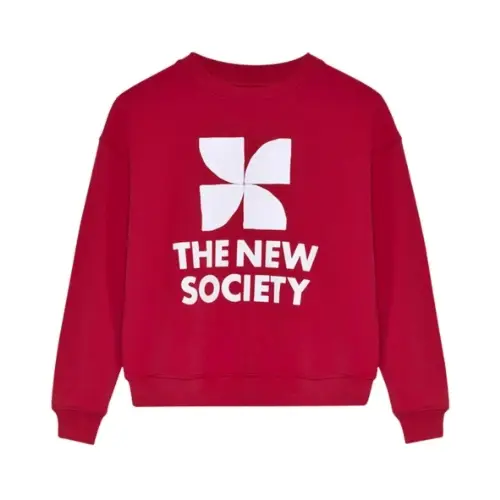 The New Society TNS Logo Woman Sweatshirt Tulip