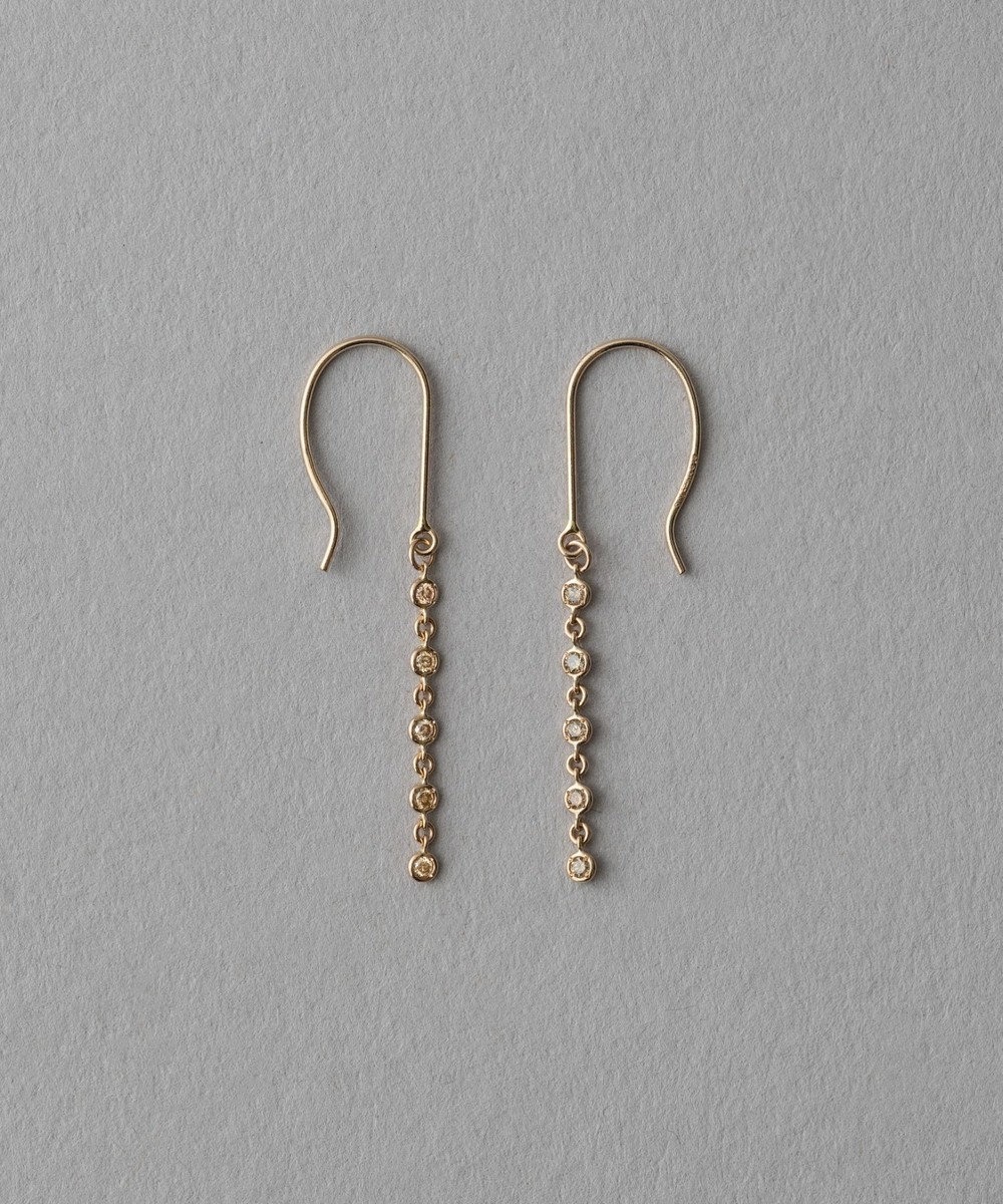 ete bijoux [トーン] K18RBG ブラウンダイヤモンド ピアス