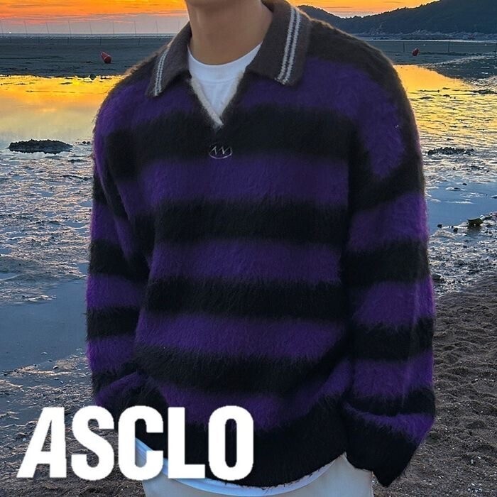 ASCLO 3 TAP Mohair Border Rugby Knit