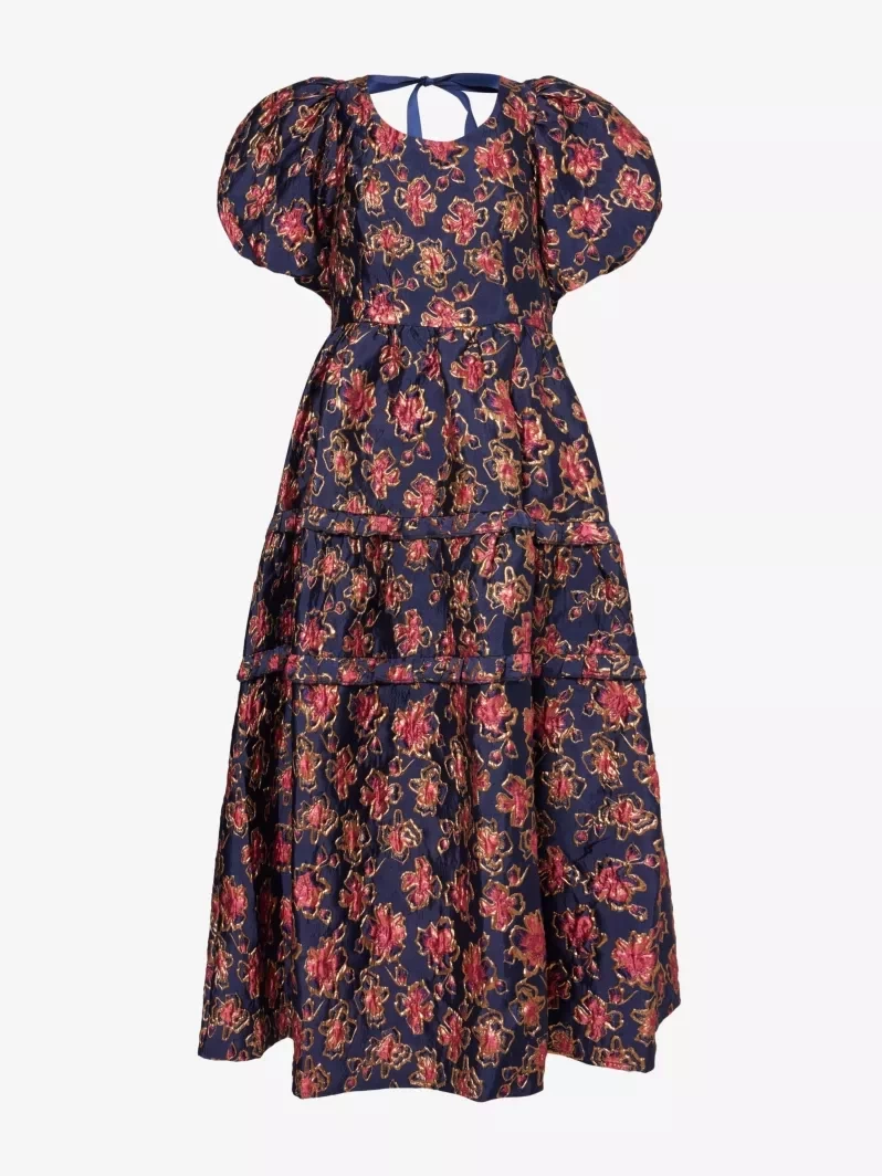 sister jane Fable Jacquard Midi Dress