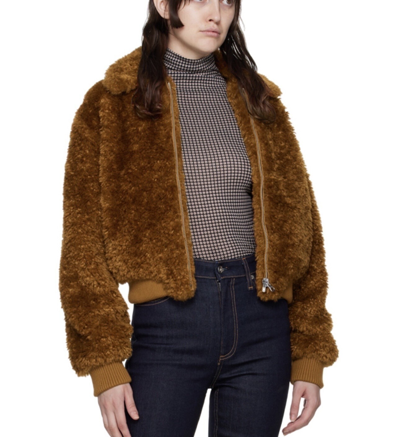 RAG & BONE ブラウン Nikki フェイクファー コート