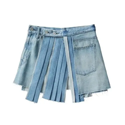 KURO REMAKE DENIM MARK XIII SKIRT