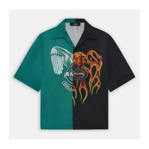 AMIRI SPLICED CAMP SHIRT