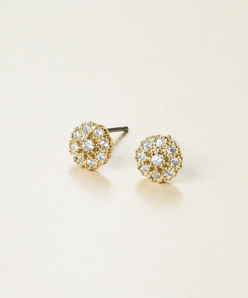 VATSURICA 【t-1303P④】《trim》ニッケルフリージルコニアプチピアス2