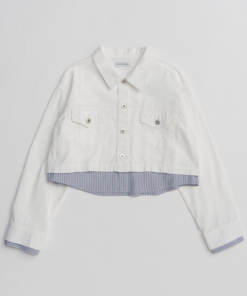 MAISON SPECIAL 2WAY Denim Short Jacket