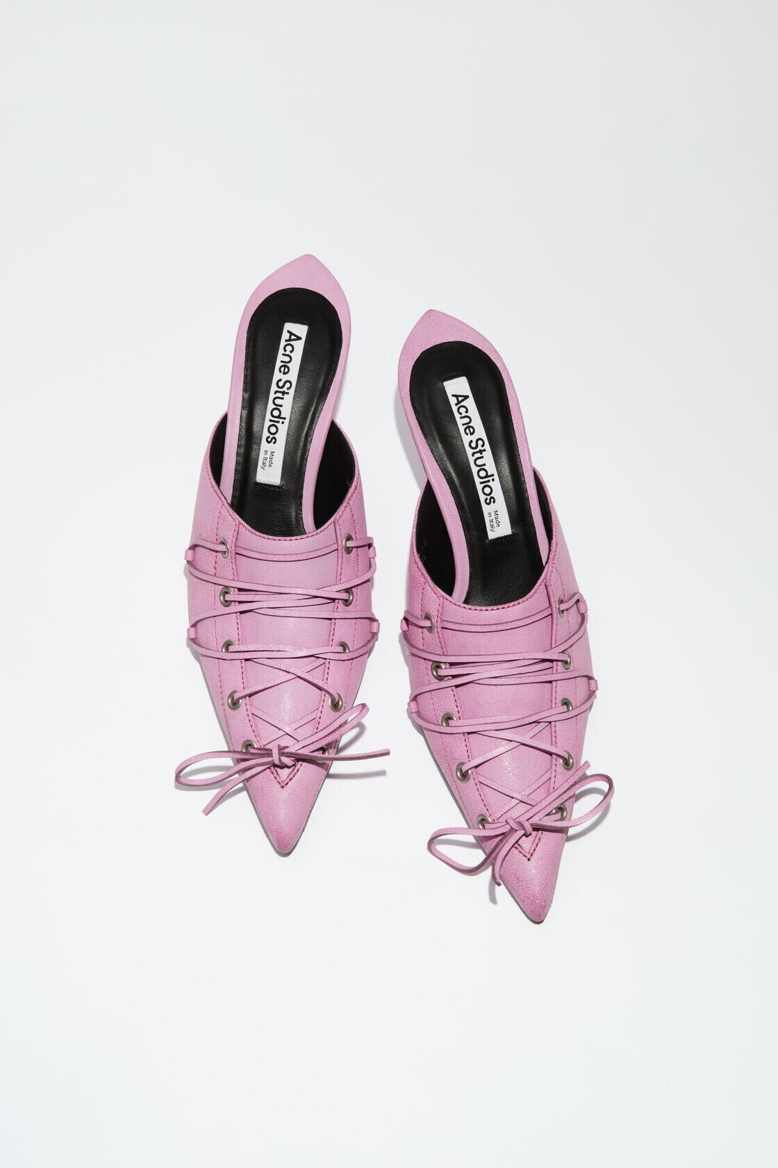 Acne Studios レースアップ ヒールミュール