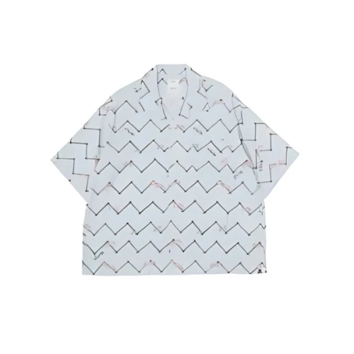 Visvim Copa Shirt S/S Bats "Blue"