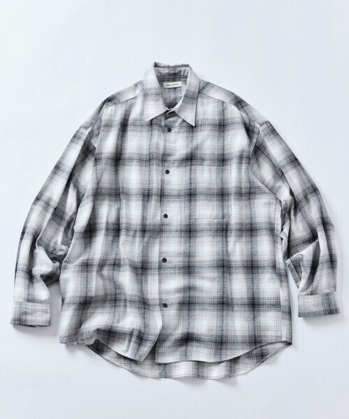 FREAK'S STORE Relax Fit リラックスフィット オンブレチェック ネルシャツ