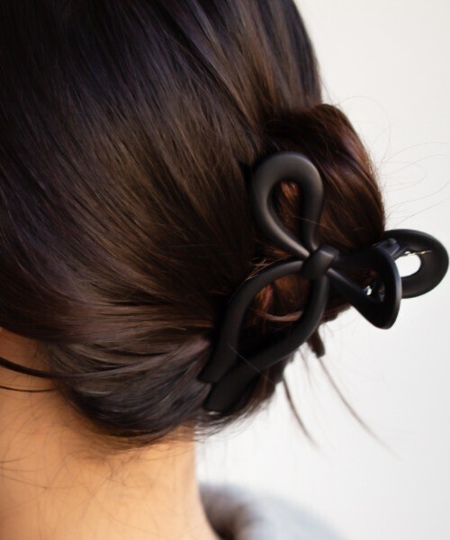 kirakiraShop ニュアンスカラーが 大人可愛い リボン ヘアクリップ