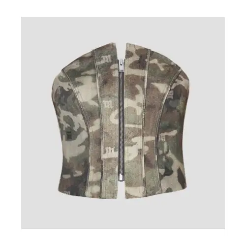 MISBHV Camo Corset Top