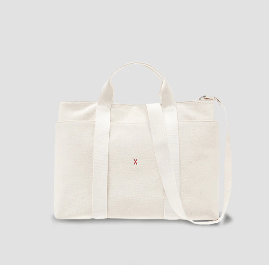 JOSEPH AND STACEY ステイシーデイトリップ トートキャンバス(L) アイボリー