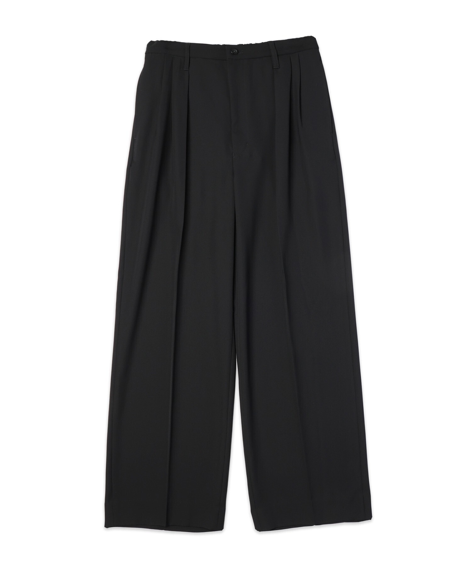 CULLNI Double Satin Decorative 3Tuck Wide Pants