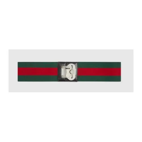 GUCCI エラスティック ウェブ ストライプ ラゲージ バンド