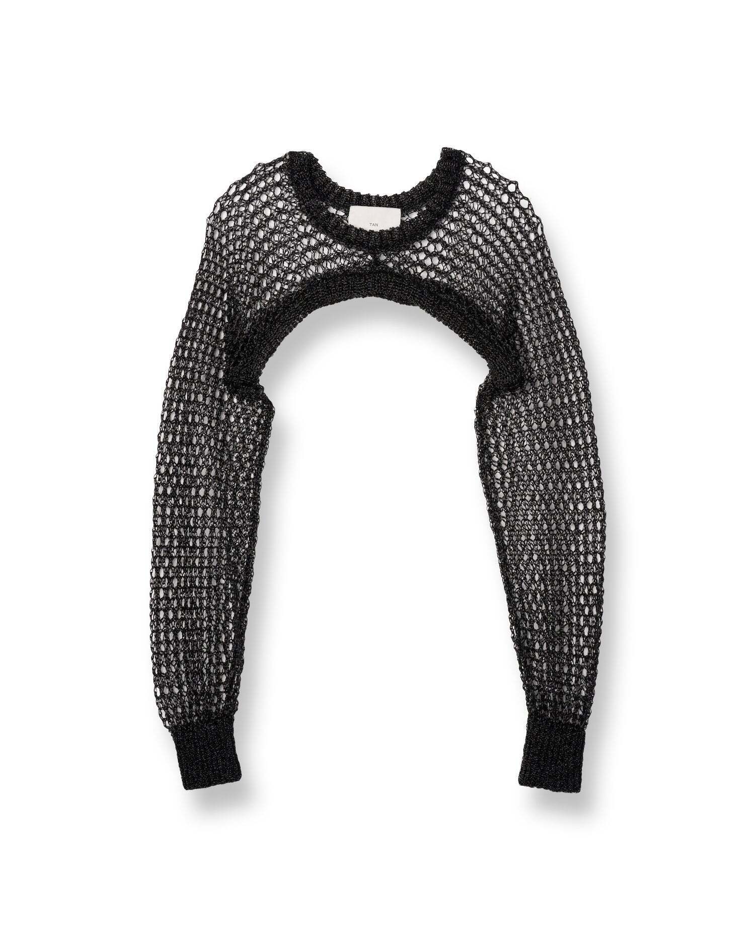 TAN DAZZLED KNITTED BOLERO