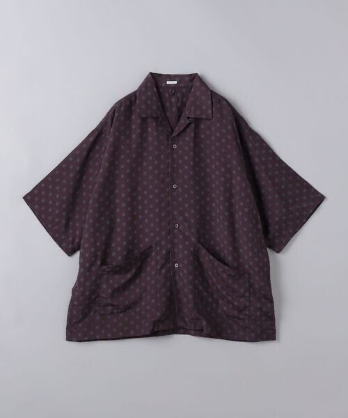 UNITED ARROWS ＜FILL THE BILL＞ コモン プリント オープンカラーシャツ