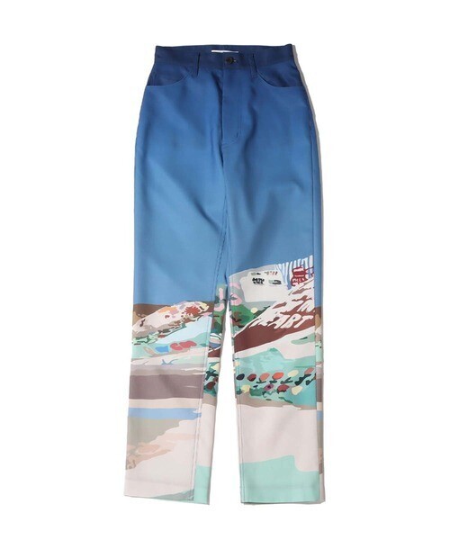 atmos pink フォトプリントスーツパンツ