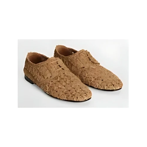 DOLCE & GABBANA Woven raffia Derby shoes
