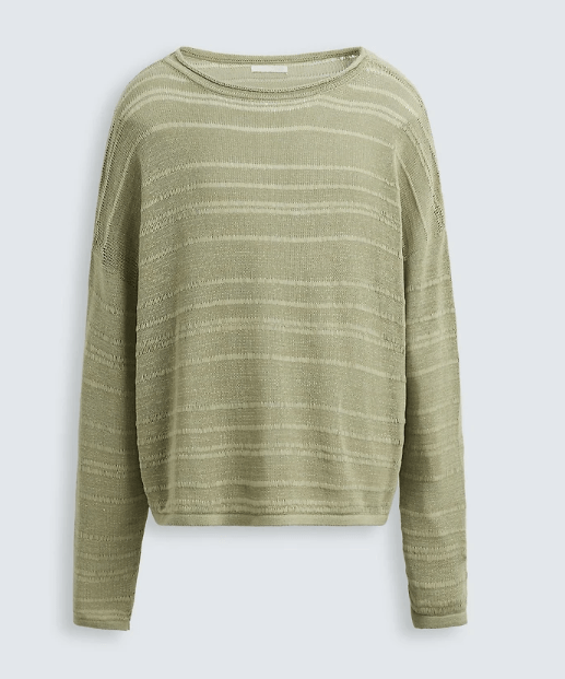 ZARA STRIPED JACQUARD SWEATER