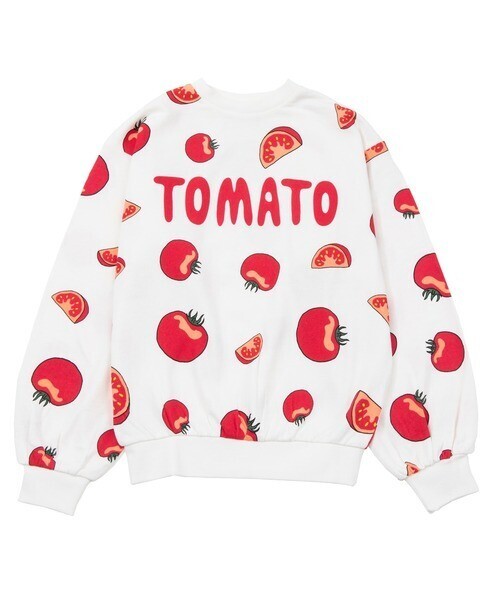 PUNYUS フード総柄スウェット（TOMATO）