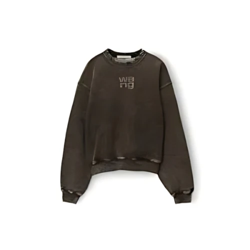 Alexander Wang グリッターテリー パフロゴ スウェットシャツ
