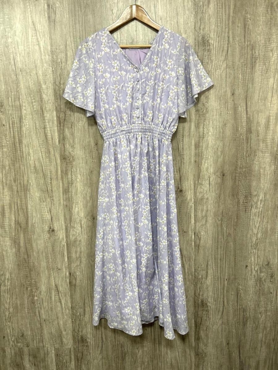 Supreme.La.La. 花柄 フレア ロング ワンピース