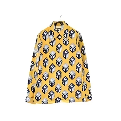 GUCCI GG Wallpaper Printed Silk Bow Tie Detail Shirt