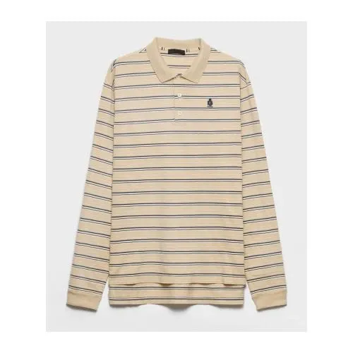 PRADA ストライプ コットンピケ ポロシャツ