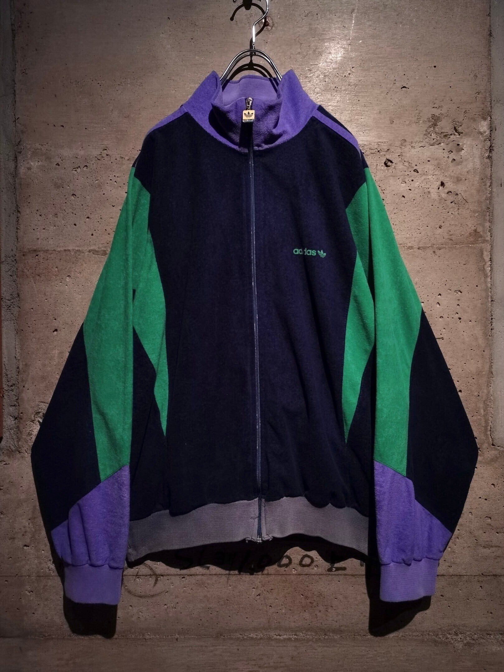 adidas 80's French Vintage Rare Fabric Dolman Sleeve Track Jacket
