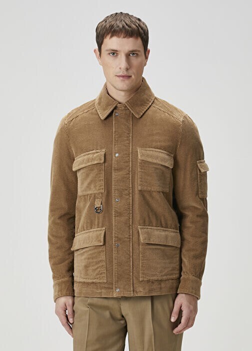 FENDI Tan Velvet Coat