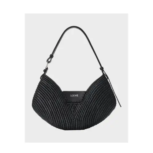 LOEWE Paula’s Ibiza Swing Raffia Shoulder Bag