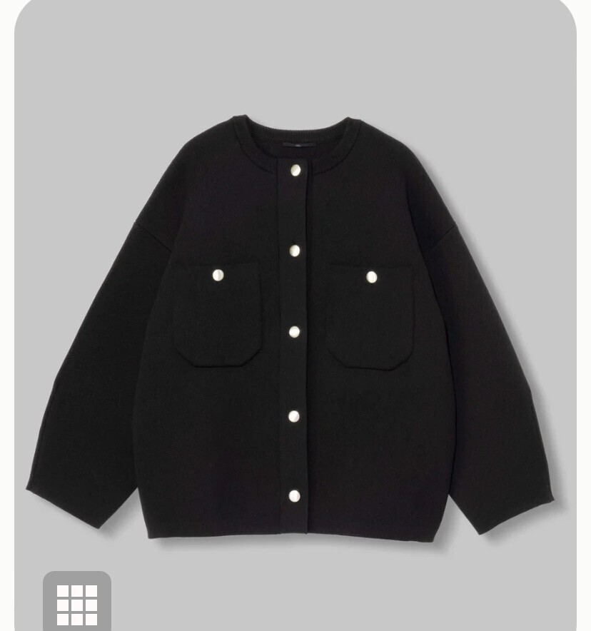 O0u 【figurey knit】KNIT JACKET