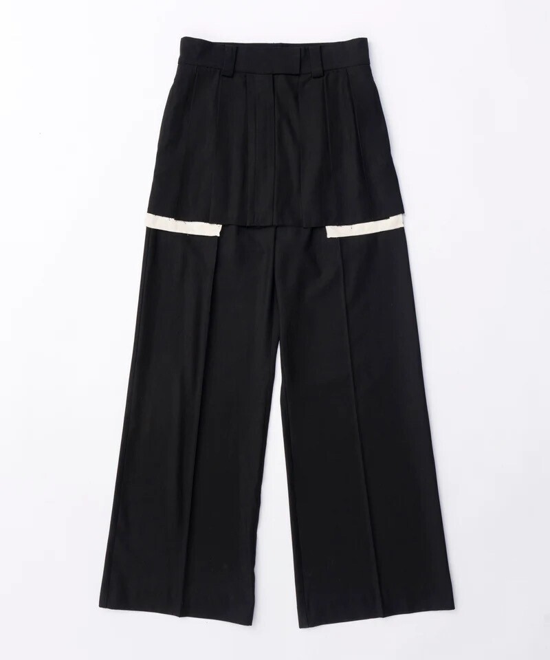 MAISON SPECIAL Box Pleated Skirt Pants