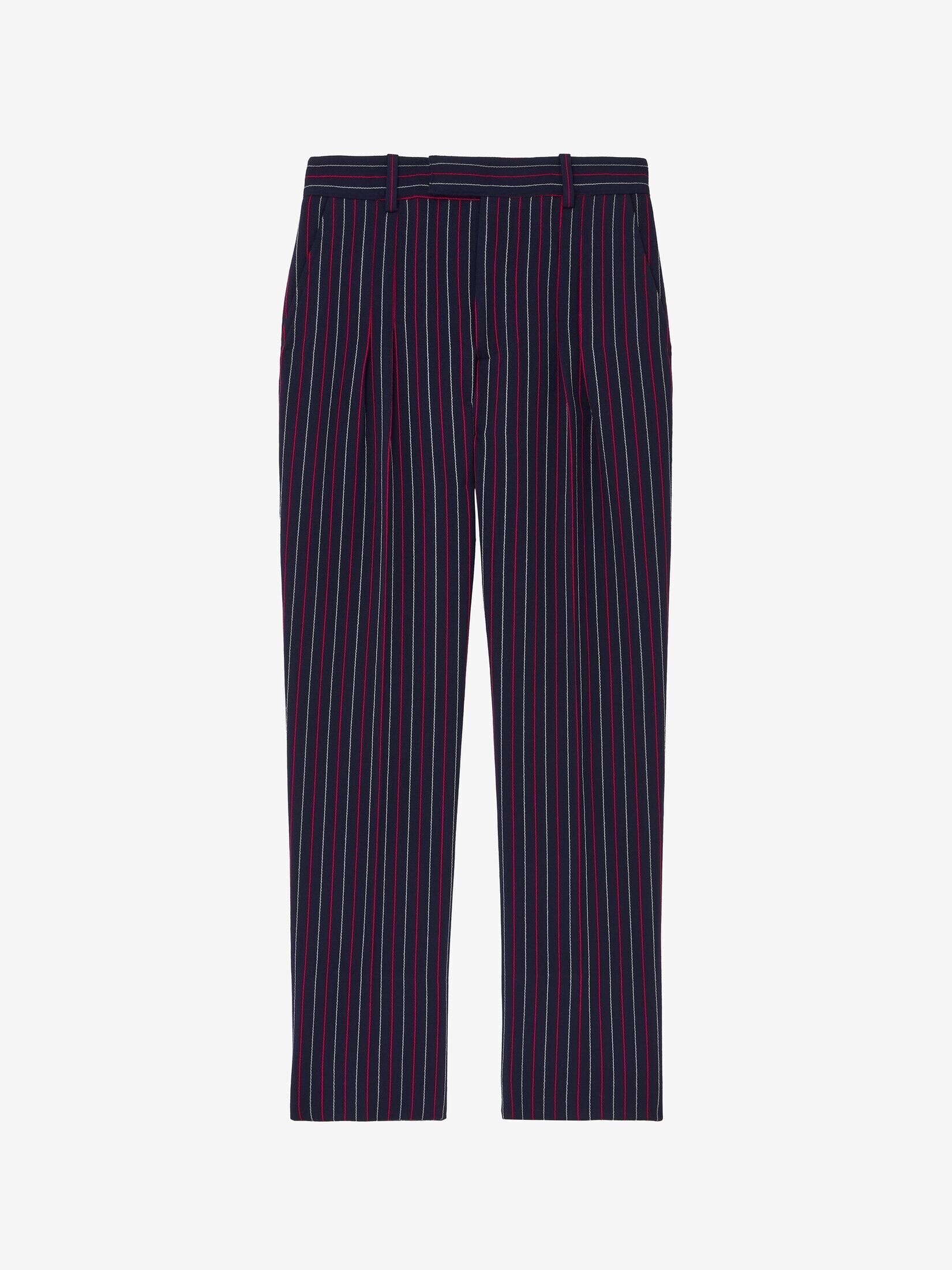 Alexander McQueen ボート ストライプ シガレットパンツ