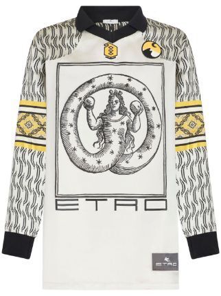 ETRO Allegory jacquard polo shirt