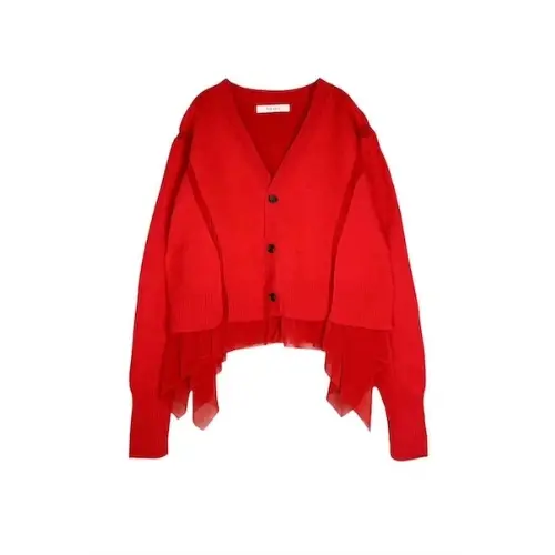 THE KEIJI HYBRID TULLE KNIT CARDIGAN