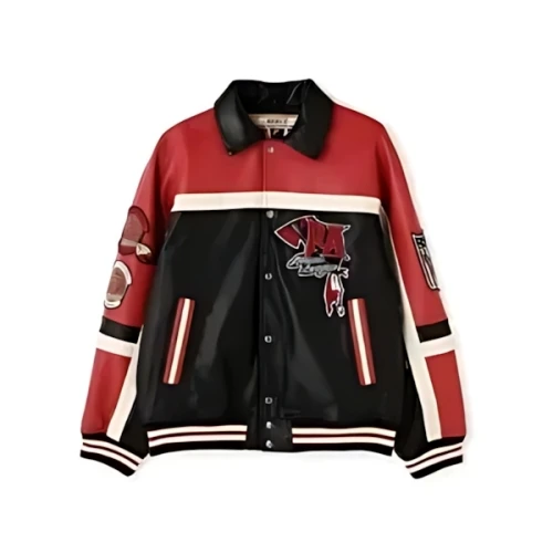 AVIREX VARSITY JACKET RED AXES