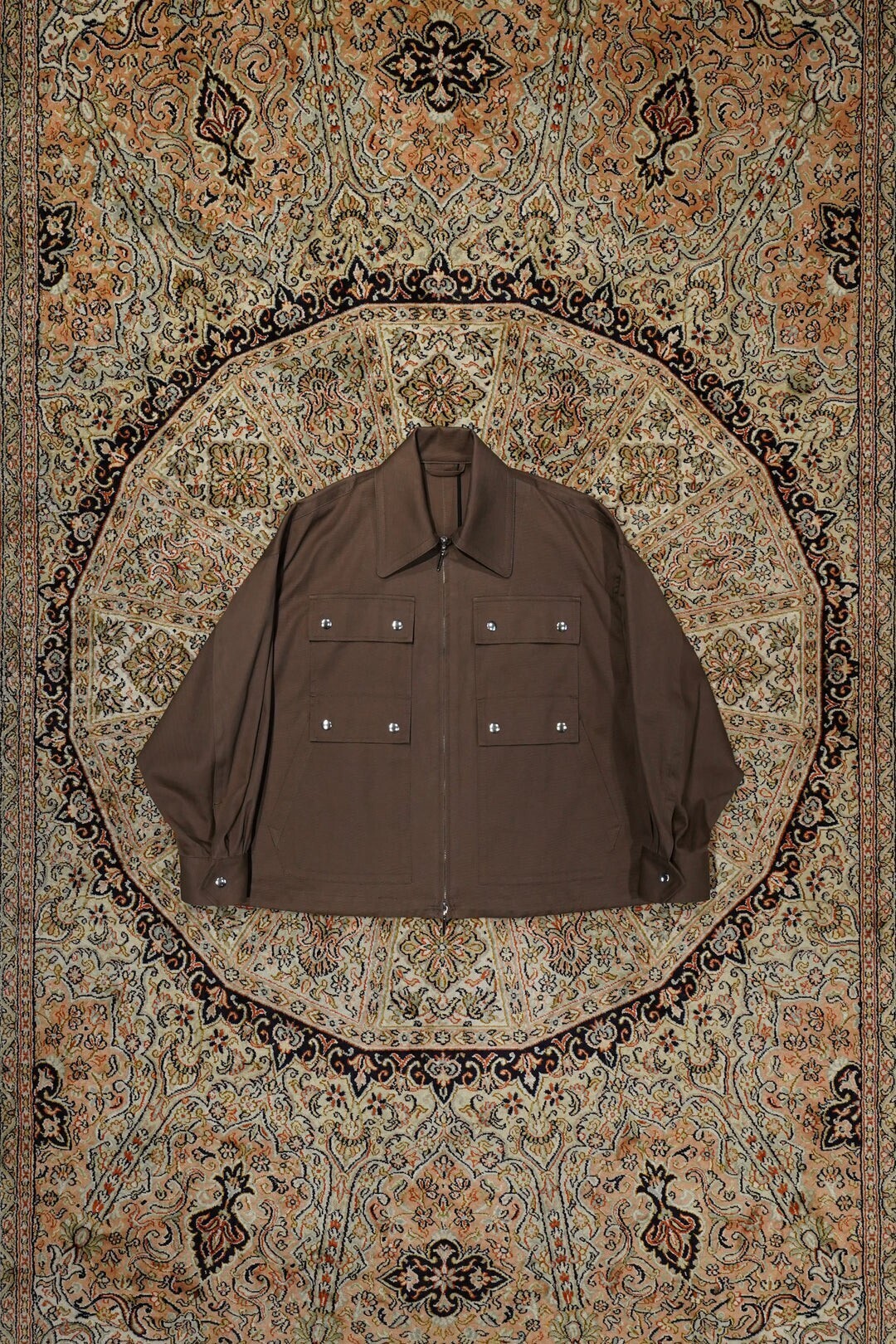 UJOH 4P ZIP Blouson (Mocha Brown)