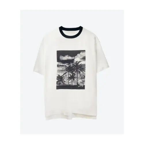 untage ヤシの木プリントリンガーTシャツ