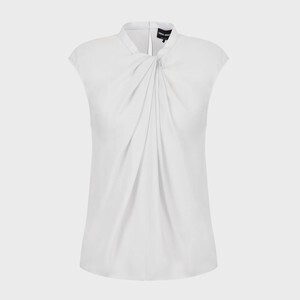 GIORGIO ARMANI シルクダブルジョーゼット 半袖シャツ