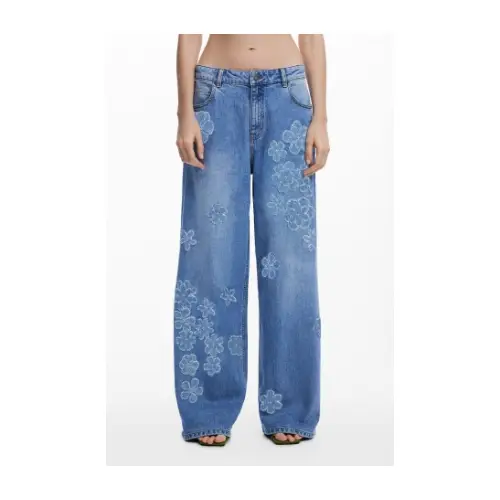 Desigual ワイドレッグジーンズ