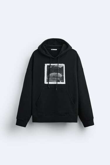 ZARA フォトパッチ フーディ