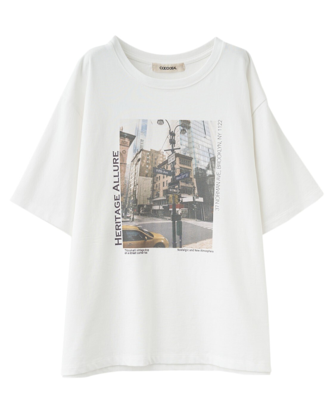 COCODEAL フォトグラフィックTシャツ