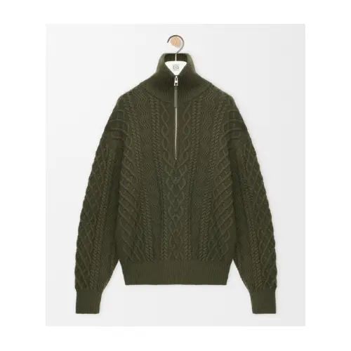 LOEWE ジップアップ セーター