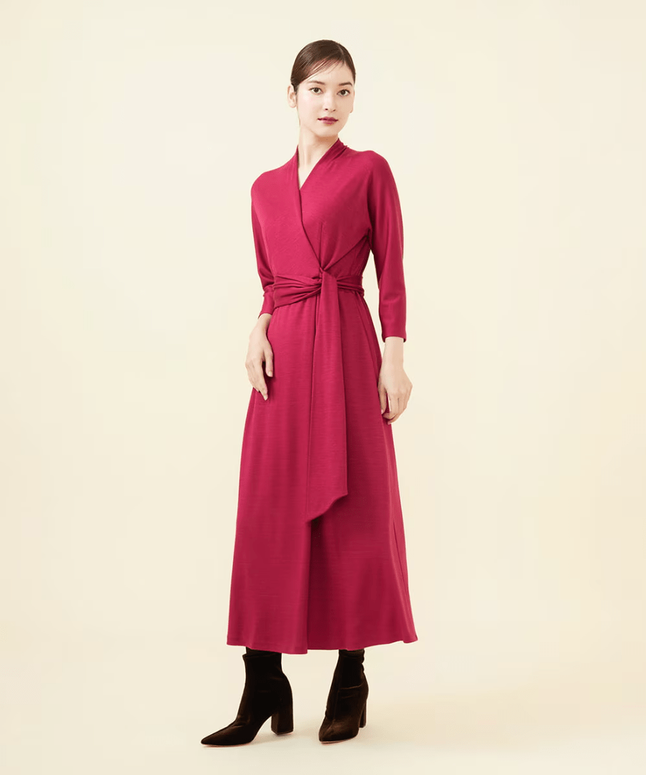 Sybilla 【SMART DRESS】ラップジャージードレス