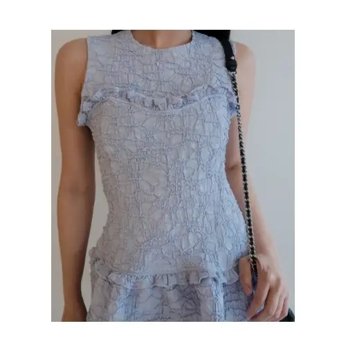 HONEY MI HONEY crinkle frill tops
